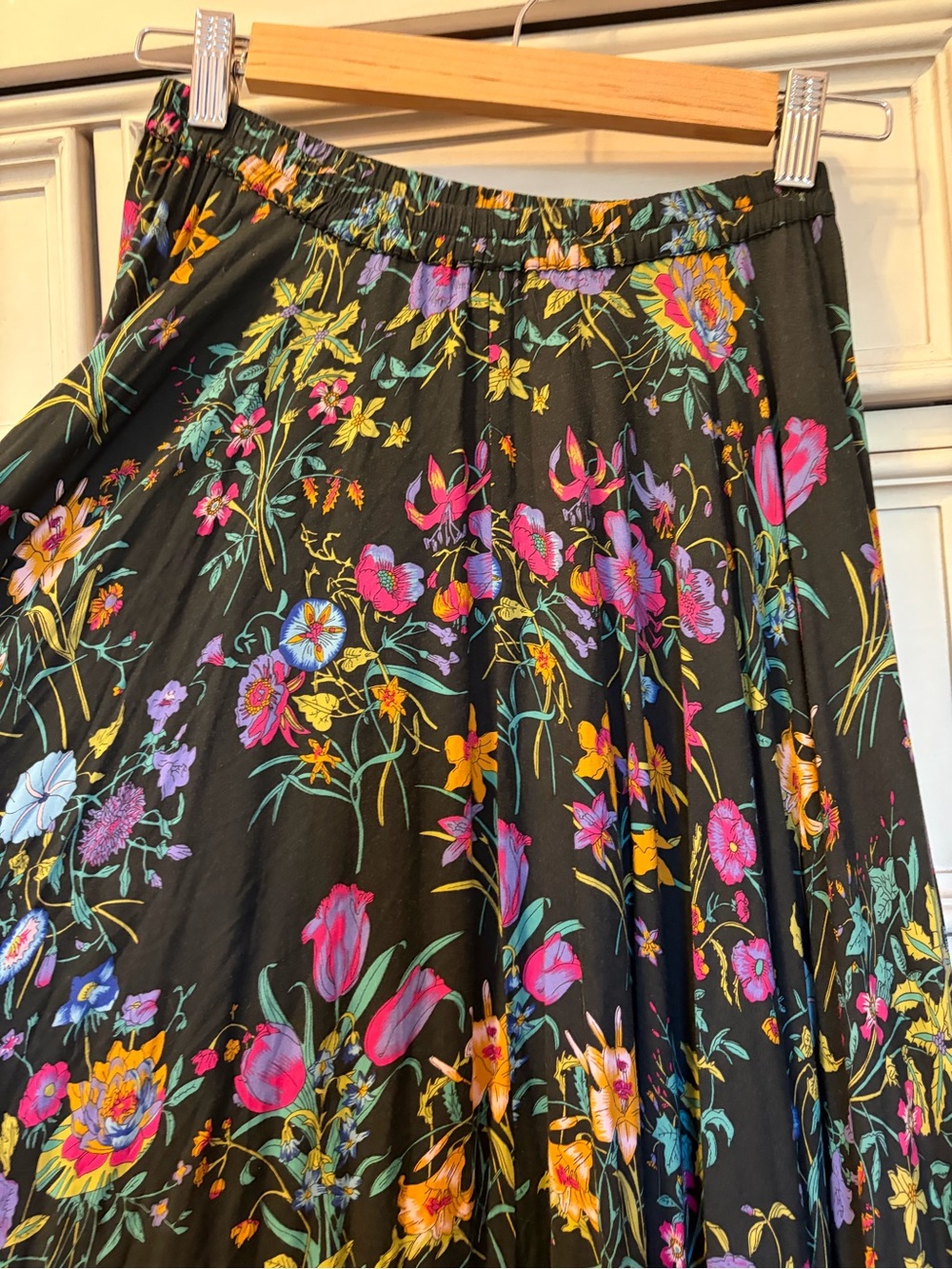 Spell and the gypsy gypsy queen castaway hi-lo black floral skirt - Picture 12 of 16